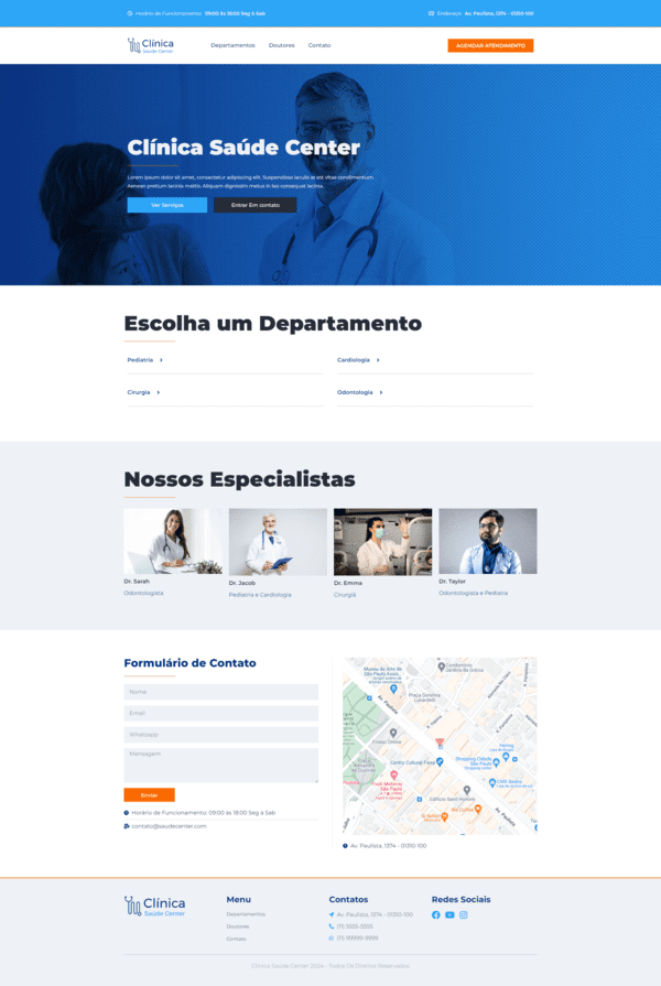 Site para clinica medica-fazsitesam